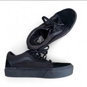 Vans Classic Black platform Sneakers
